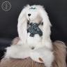 Мягкая игрушка заяц Сэм белый 42 см с длинными ушами