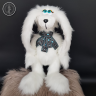 Мягкая игрушка заяц Сэм белый 42 см с длинными ушами